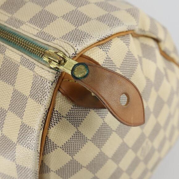 LOUIS VUITTON Damier Azur Speedy 35 Hand Bag N41535 LV Auth 156545 - Picture 10 of 16